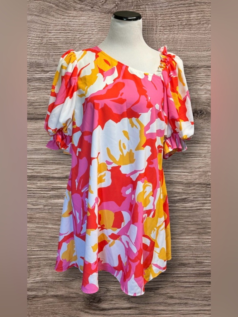 CROSBY by Mollie Burch Brooklyn Mini Dress Coral Charm Size Small SZ S